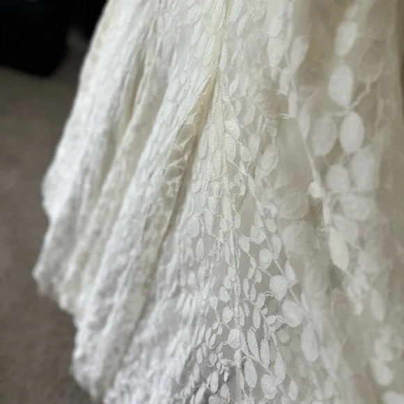 Galina Mermaid Wedding Dress 6P NWT Style 7WG3381 Lace Detail - Picture 9 of 14